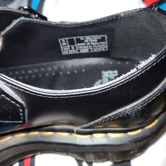 Dr. Martens Bethan Polished Smooth Leather Platform Shoes - Picture 3 of 5